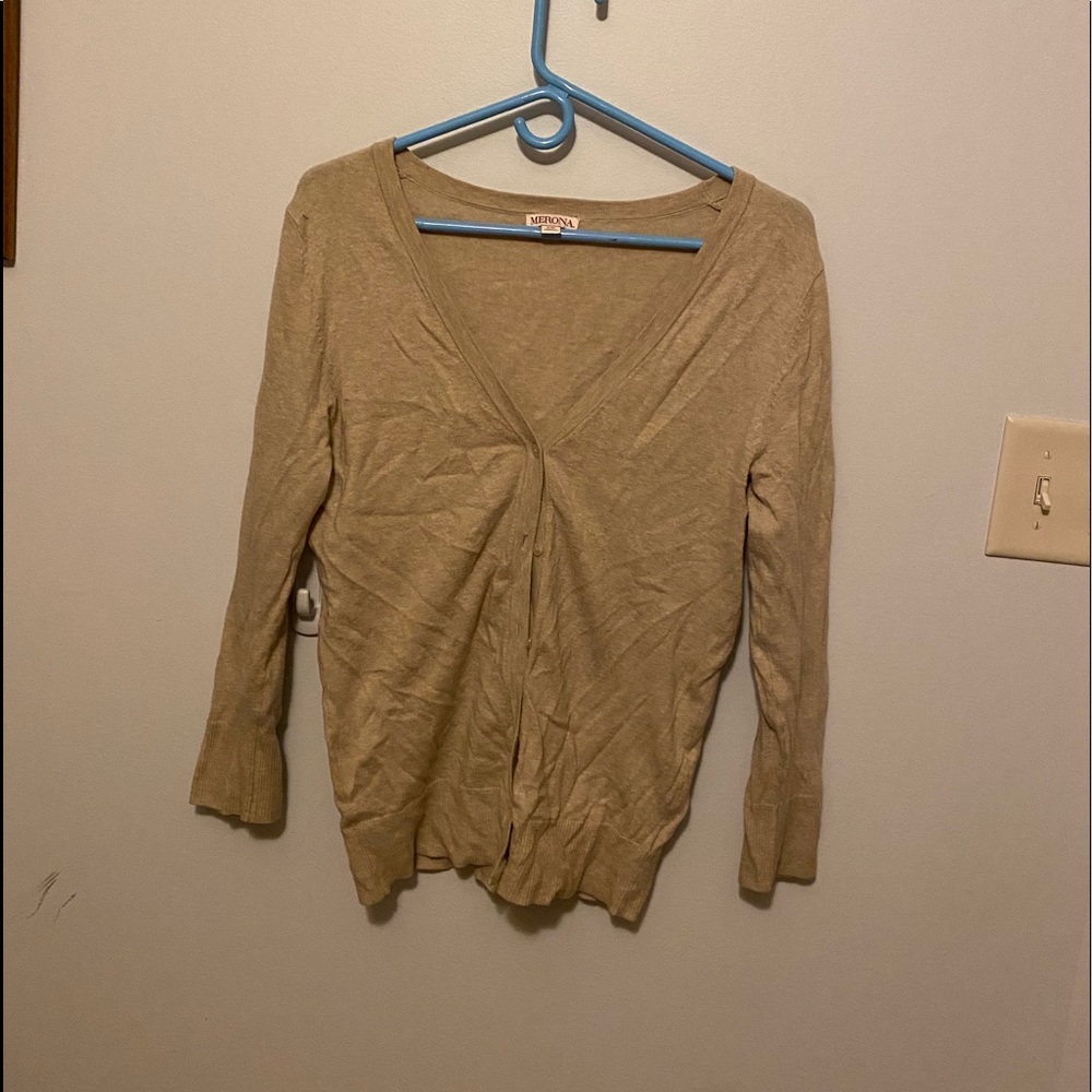Tan Merona Cardigan